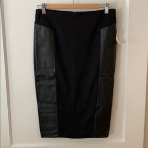 Black pencil skirt